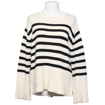 Gap, Strickpullover, Größe: XS, Weiß/Schwarz, Baumwolle, Streifen #mXq