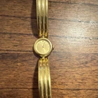 Vintage Seiko gold Tone Dot Index Bracelet Women's Wristwatch Analog Dress Round