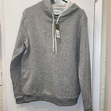 Goodfellow Co. Men's Textured Fleece Hooded Sweatshirt - Size Medium Gray New
