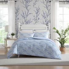 Laura Ashley - Full/Queen Comforter Set, Soft Cotton Bedding with Matching Shams