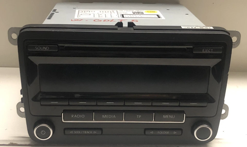 AUTORADIO PER VOLKSWAGEN Golf 6 Berlina 1K0035186 AN Anno 2008 2012 usato - Immagine 2 di 4