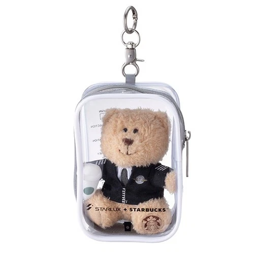 STARLUX + STARBUCKS Taiwan exclusive pilot bearista keychain