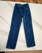 Vintage Lee Riders Jeans Size 10 Slim USA Made Youth Denim Blue