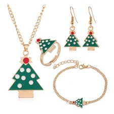 Christmas tree jewelry set