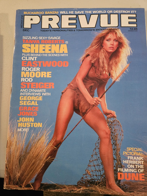 MEDIASCENE PREVUE Magazine Vol. 2 # 17-Dec. 1984-TANYA ROBERTS SHEENA