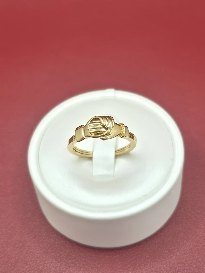 Bague or jaune 18 carats + diamants  - Photo 2/4