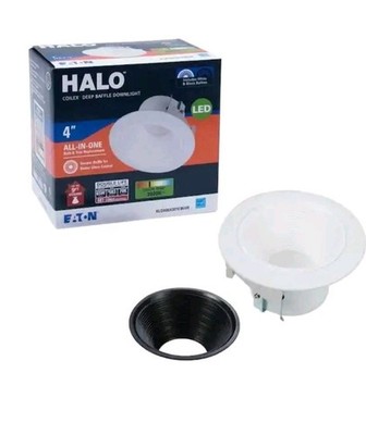 Halo 4 in. White Coilex Deep Baffle Downlight Dimmable All-In-One
