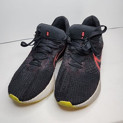 Nike Mens React Infinity Run FK 3 DH5392-007 Black Running Shoes Sneakers Sz 10