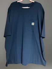 Carhartt Shirt Men's 3XL Navy Loose Fit Pocket Tee Workwear K87-M ~ NWOT