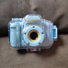 Agoigo Kids Waterproof Underwater Camera Toys for 3-12 Year Blue With 32GB SD