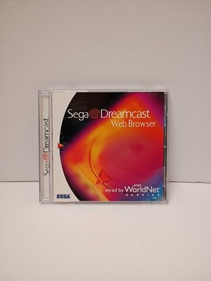 SEGA Dreamcast Web Browser (Sega Dreamcast, 1999) Top Tab Of Case Is Broken