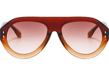 Fashion Pilot Sunglasses UV400 Retro Rivets Round Sun Glasses