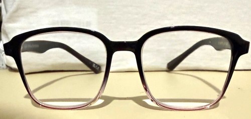 Clear Vision Eyewear Black Purple Square Glasses Frames Unisex 52-19-146