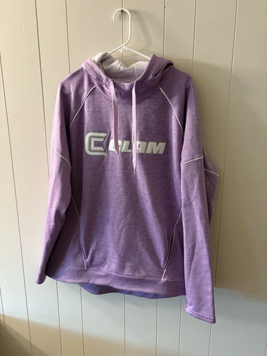 NWOT Augusta Women’s 2XL Purple Hooded Sweatshirt Clam Ice Fishing Outdoors - Picture 2 of 8