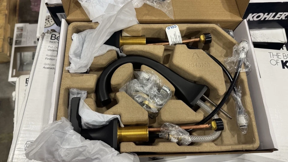 Kohler Riverly Widespread Bathroom Sink Faucet Matte Black Finish - Image 4 of 4