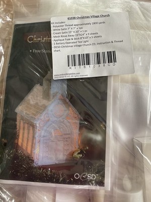 OESD CHRISTMAS VILLAGE 6 Complete Embroidery Kits