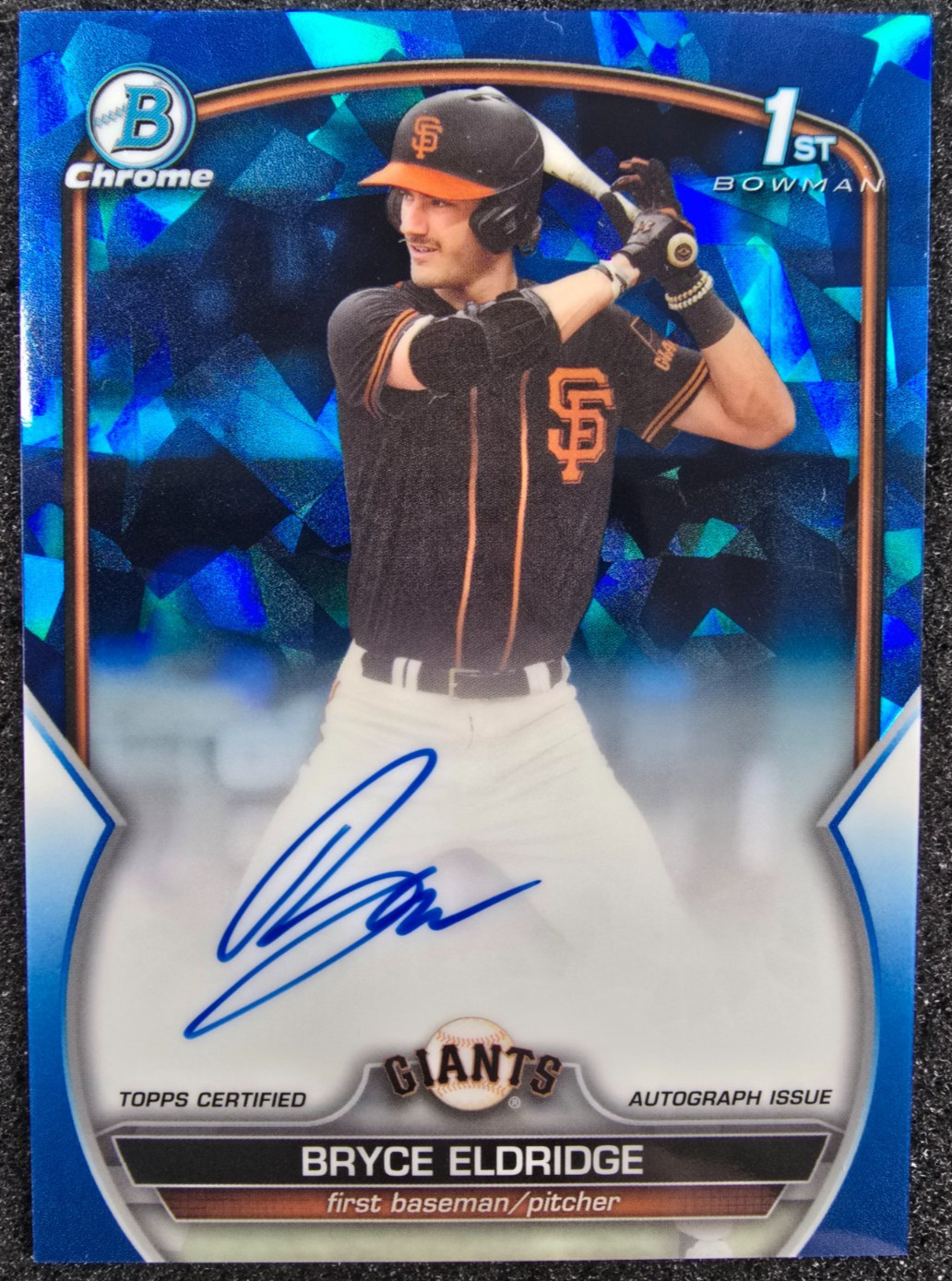 2023 Bowman Draft Sapphire 1st AUTO /199 Bryce Eldridge #CDA-BE Giants