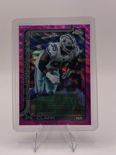 Kenny Clark 2025 Topps Chrome Pink Wave Refractor #73 /250 Dallas Cowboys NFL