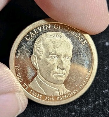 Proof 2014 S - Calvin Coolidge $1 One Dollar Coin - 30th President NIFC