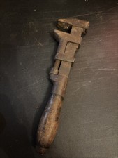 Antique Adjustable WRENCH 12” Can’t Read Maker Mark Monkey Wrench