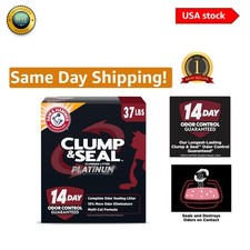 Clump  Seal Platinum Cat Litter, 37lbs   14-Day Odor Control for Multi-Cats