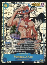 One Piece English OP13-119 Portgas D Ace Manga Alternate Art Secret Rare
