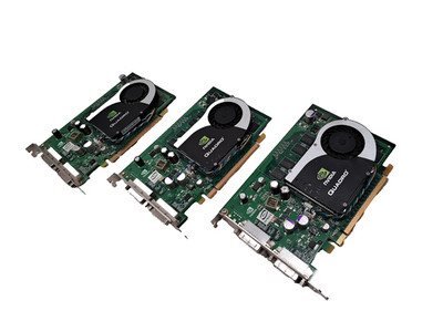 3X PNY NVIDIA Quadro FX570 256MB DDR2 PCIe x16 Graphics Card P/N: VCQFX570-PCIE