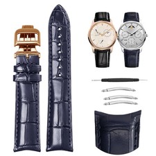 Leather Watch Strap for Patek JLC Ulysse Nardin Piaget Replace Wristband 20x16mm