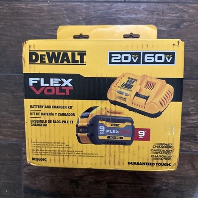DeWALT 20V/60V MAX FLEXVOLT Lithium-Ion 9Ah Battery & Fast Charger Kit DCB609-C