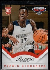 2013 Panini Prestige  #177 Dennis Schroeder Atlanta Hawks Rookie RC 97