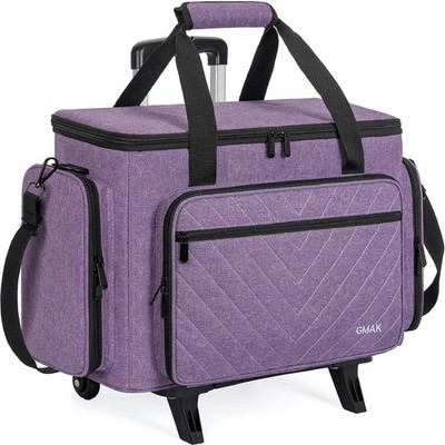 Sewing Machine Case with Detachable Dolly, Rolling Sewing Machine Case with R...