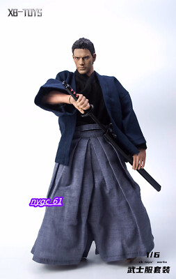 1:6 Ancient Japanese Samurai Clothes Outfit For 12