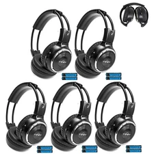 5 Fold In Wireless Headphones For Chrysler  Vehicles Rear DVD New Headsets 208B