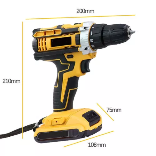 2 Battery 21V Cordless Drill Combi Driver High Power Electric Screwdriver Set UK - Picture 20 of 24
