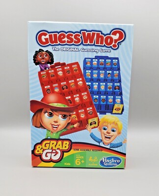 Guess Who Travel Game Hasbro Grab Go Board Small Complete Game Car Trip