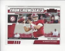 2021 Contenders Draft Front Row Seats Red #15 Mac Jones RC Patriots