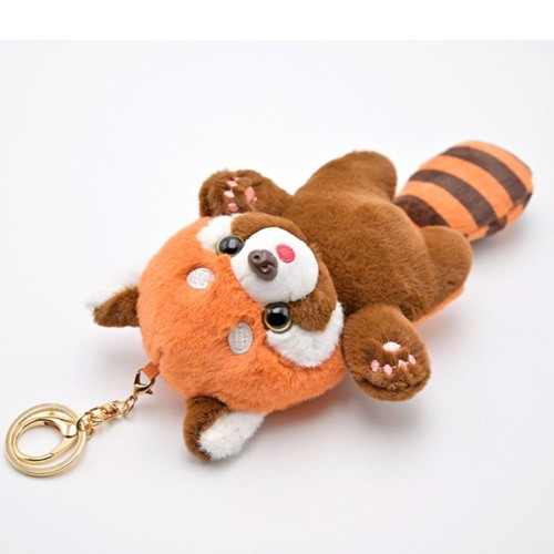 Toys Kawaii Animal Plush Pendant Cartoon Red Panda Plushies Pendant Couple - Picture 12 of 12