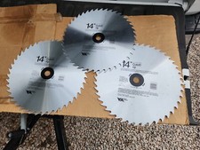 3 NEW 14" VERMONT AMERICAN Circular Saw Cuttoff/Rip Blades 1" Arbor