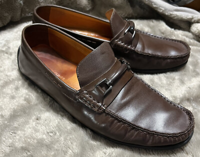 Donald Pliner Leather Loafer, Brown s-l400.jpg main image 3