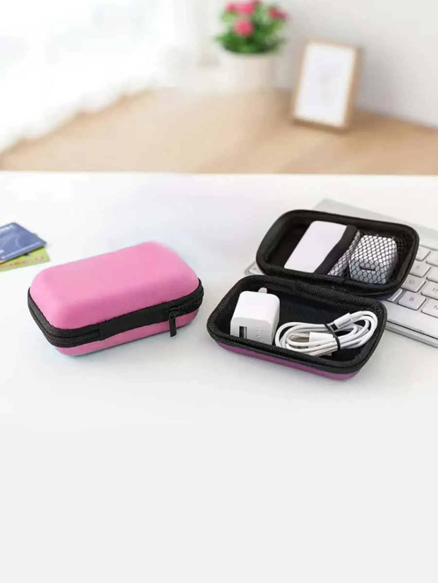 Earphones Case - EVA Hard Shell Round Hearing Aid Case For Travel - View #10