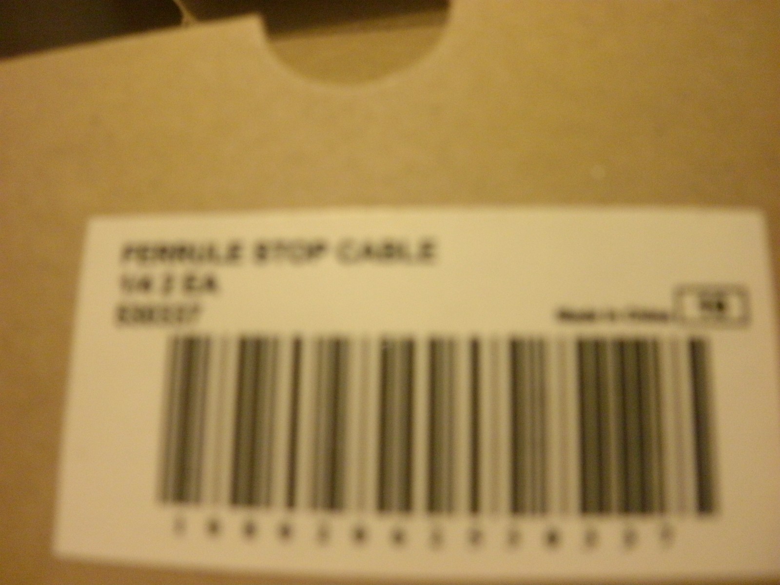 Lot of 10 Aluminum 1/4" Garage Door Cable Ferrules & Stops 2 Each/Pk