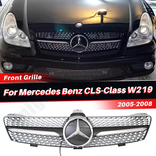 Garniture De Piliers Noir Miroir Pour Mercedes CLS Classe W219 (2006-2011) - Set De 4 Pièces En PC Avec Adhésif - 6