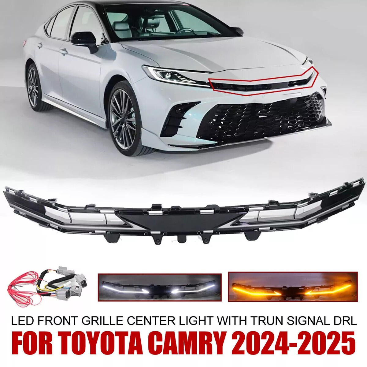 2Pcs Front & Rear Oxygen Sensor For 2018-2022 Toyota Camry 2.5L & 2019-2022 Avalon 2.5L – 4-Wire, Gray Connector