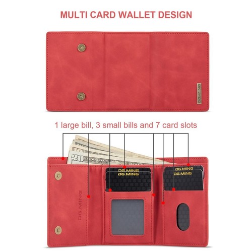 DG.MING 2in1 Wallet Phone Case For Google Pixel 9 9Pro XL Leather Holder Cover - Zdjęcie 8 z 32