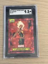 2024 Topps Chrome Sapphire Marvel Jean Grey Red /5 SGC 9.5
