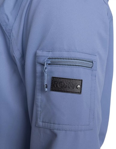 Roxy Women's Meade Hooded Snow Jacket in Small Wild Wind - Picture 7 of 9