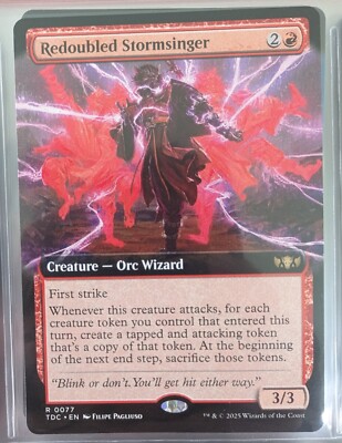 MTG | Redoubled Stormsinger | NM | EN | TDC 0077 | Extended Art