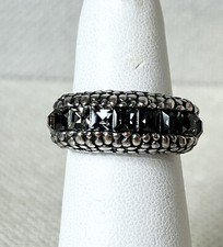 Artisan Silver with Stones Ring Sz 6