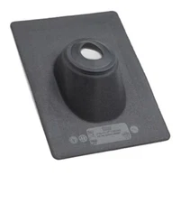 Oatey No-Calk 9-1/4 in. x 12-3/5 in. Black Plastic Vent Pipe Roof Flashing (3pk)