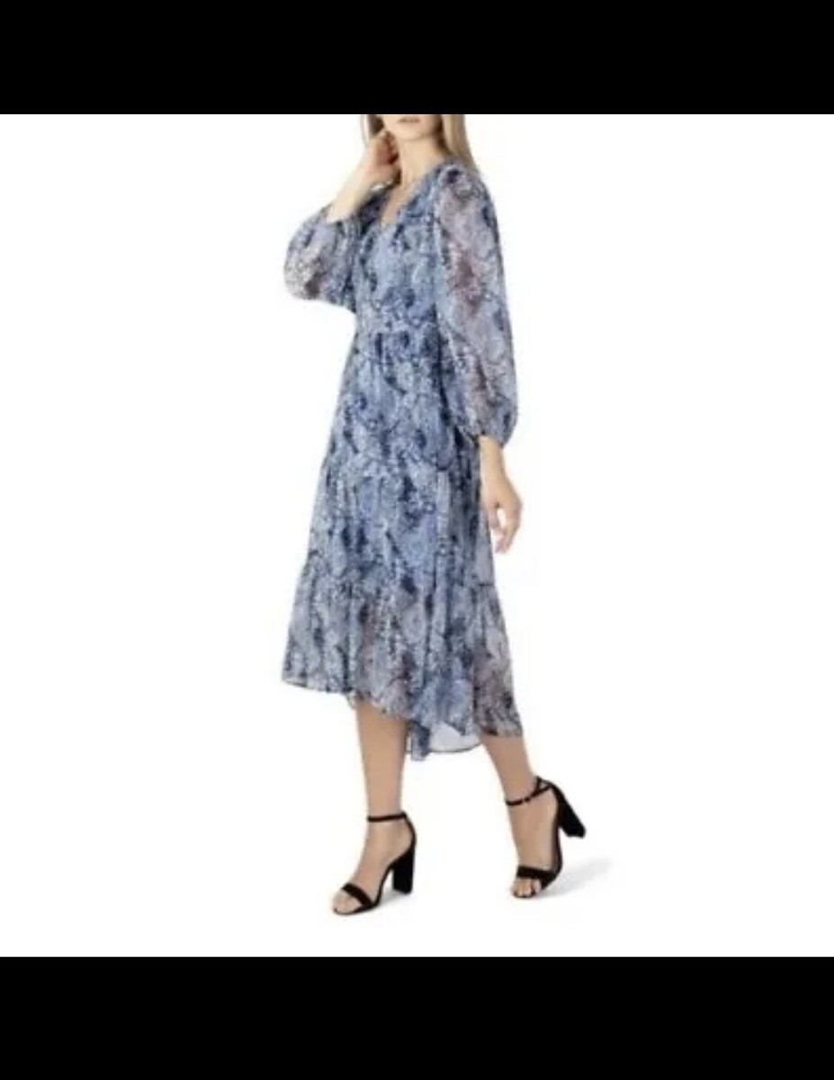 knee length dresses for ladies Joie Size Nwt Blue Floral Print Maxi Dress Size XL main image 1